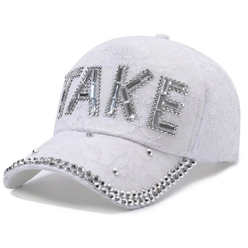 Rhinestone TAKE Women's Baseball Cap Summer Lightweight Breathable