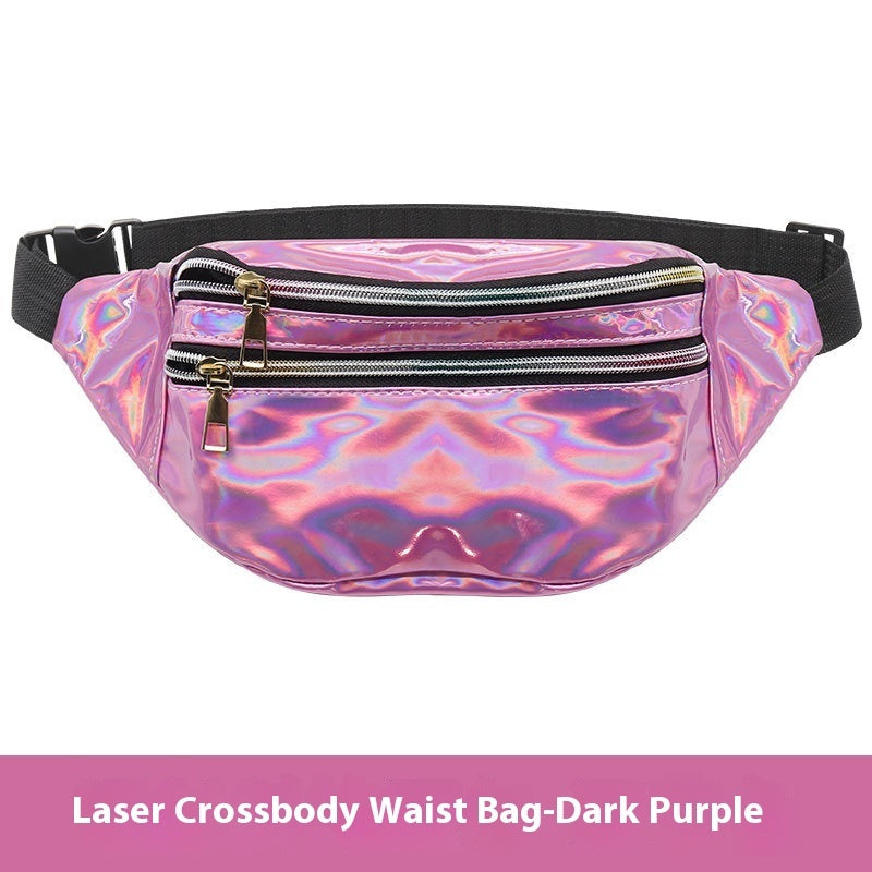 Outdoor Men's And Women's Waist Pack Sports Fitness 7 Color Laser