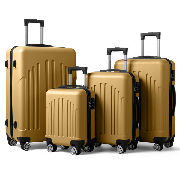 Vertical Striped Four In One Suitcase