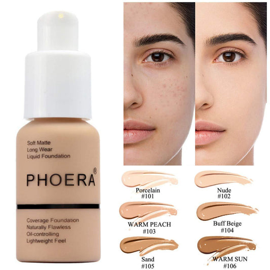 Explosive Press Type Oil Control Natural Color Matte Concealer Foundation Cream