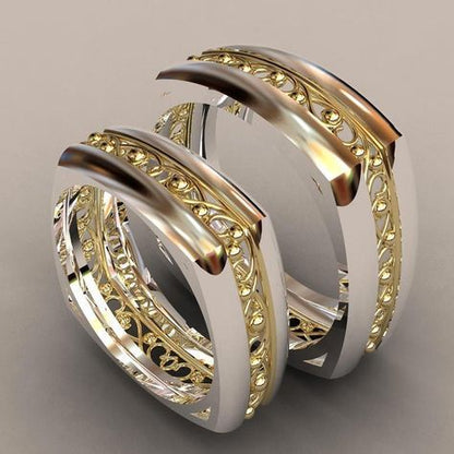 Two Color Gold Plated Ring