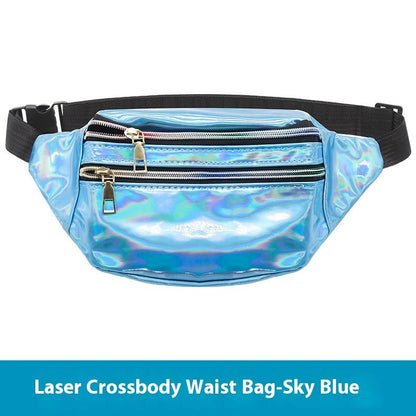 Outdoor Men's And Women's Waist Pack Sports Fitness 7 Color Laser