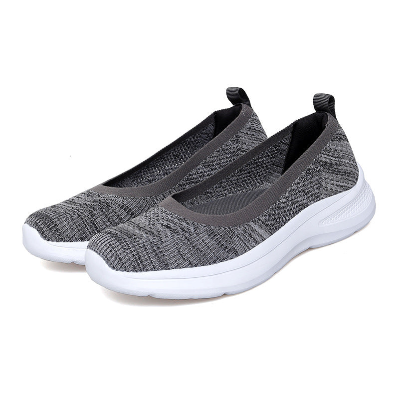 Women's Cloth Shoes Slip-on Middle-aged And Elderly Breathable Flat