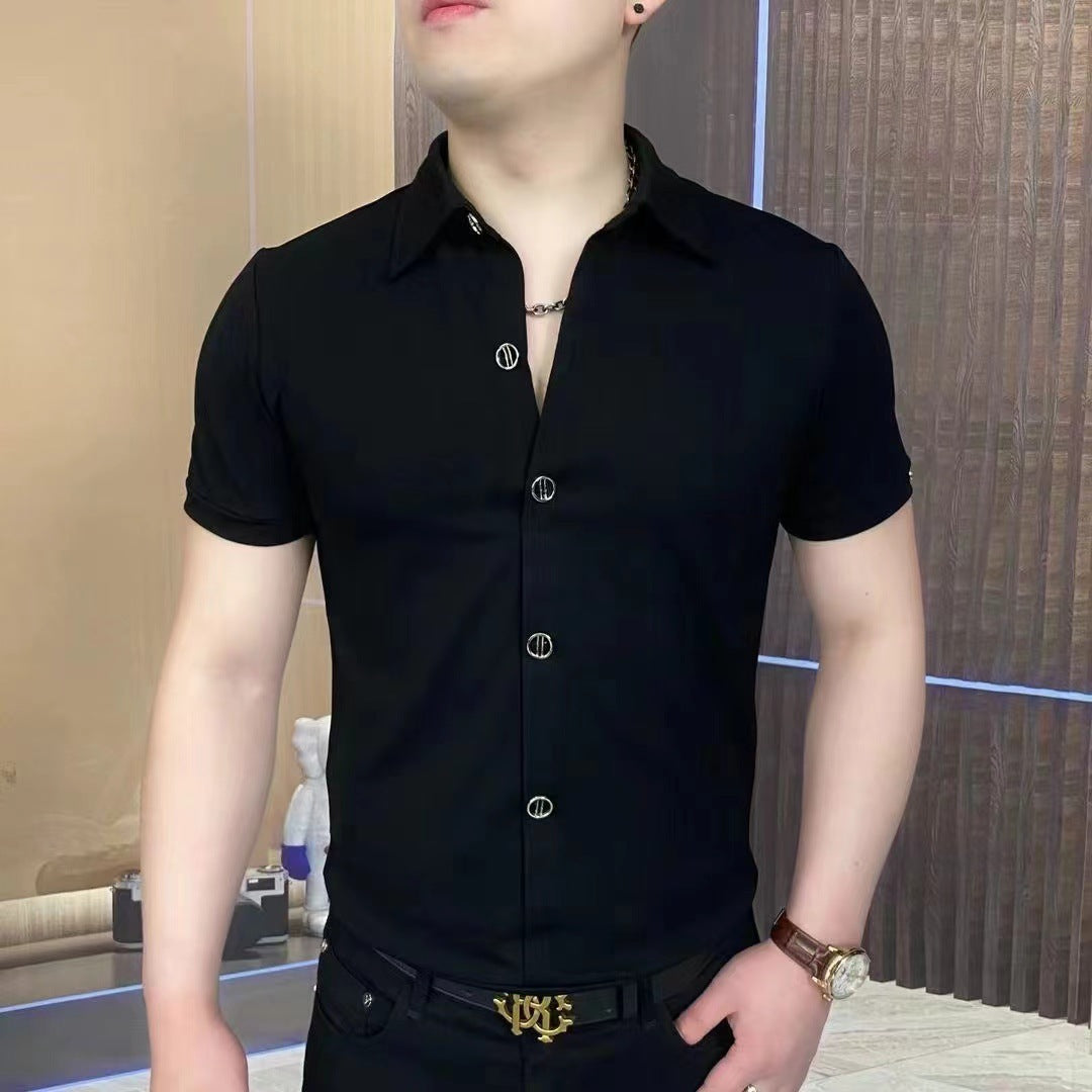 Trendy All-match Breathable Half Zipper Shirt