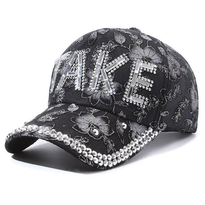 Rhinestone TAKE Women's Baseball Cap Summer Lightweight Breathable