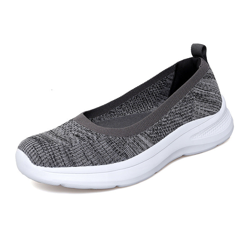 Women's Cloth Shoes Slip-on Middle-aged And Elderly Breathable Flat