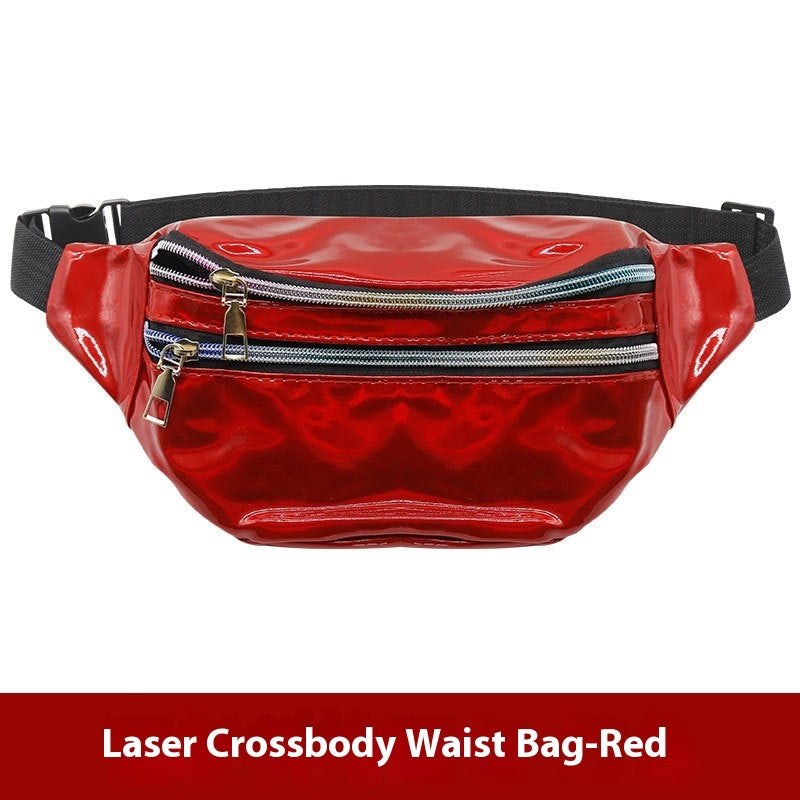 Outdoor Men's And Women's Waist Pack Sports Fitness 7 Color Laser