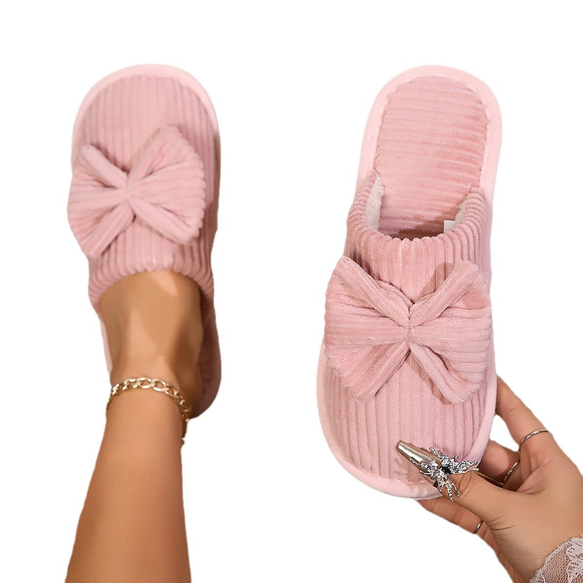 Home Indoor Warm Cotton Slippers For Men And Women