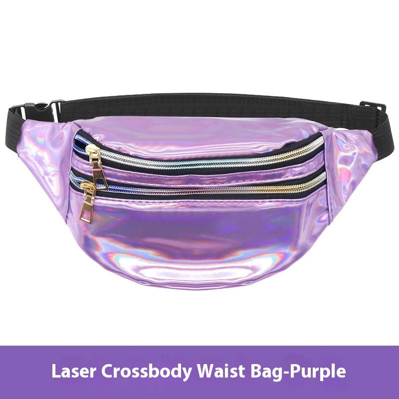 Outdoor Men's And Women's Waist Pack Sports Fitness 7 Color Laser