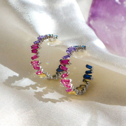 Women's Cool Rainbow Zircon Earrings