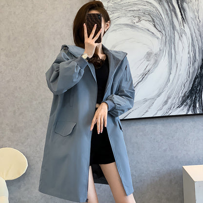 Loose Mid-length Hong Kong Style Coat