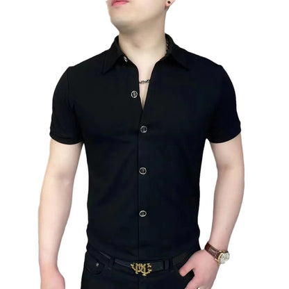 Trendy All-match Breathable Half Zipper Shirt