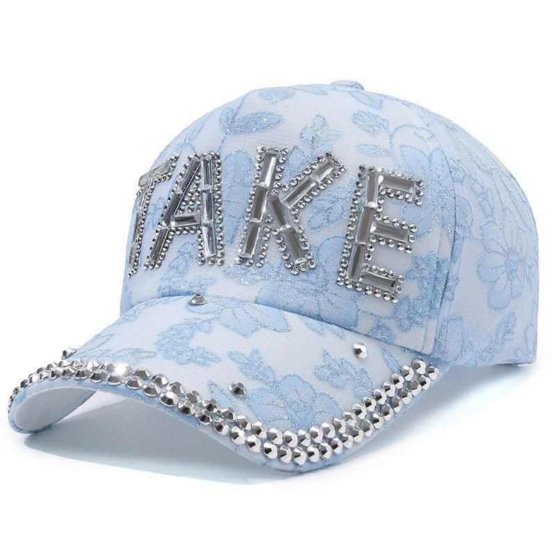 Rhinestone TAKE Women's Baseball Cap Summer Lightweight Breathable