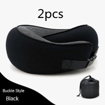 Travel Neck Pillow Non-Deformed Airplane Pillow Travel Neck Cushion Durable U-Shaped Travel Memory Cotton Nap Neck Pillow