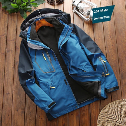 Men's Shell Jacket Three-in-one Warm Sportswear