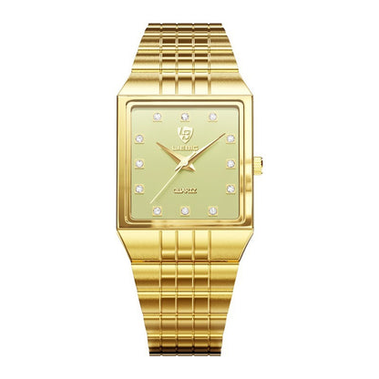 Luxury Gold Men's Quartz Watch Classic Diamond