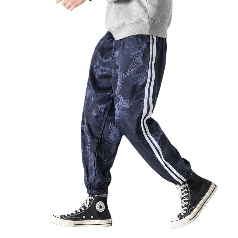 Men's Cotton Linen Retro Sports Casual Pants