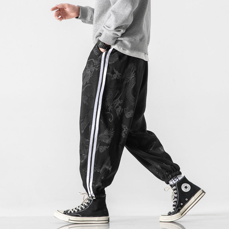 Men's Cotton Linen Retro Sports Casual Pants