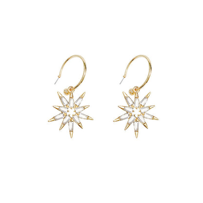 Shining SUNFLOWER Light Luxury Zircon Earrings