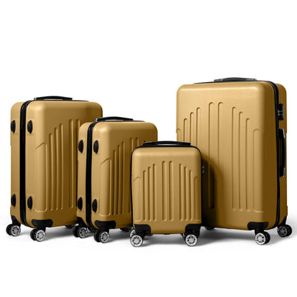 Vertical Striped Four In One Suitcase