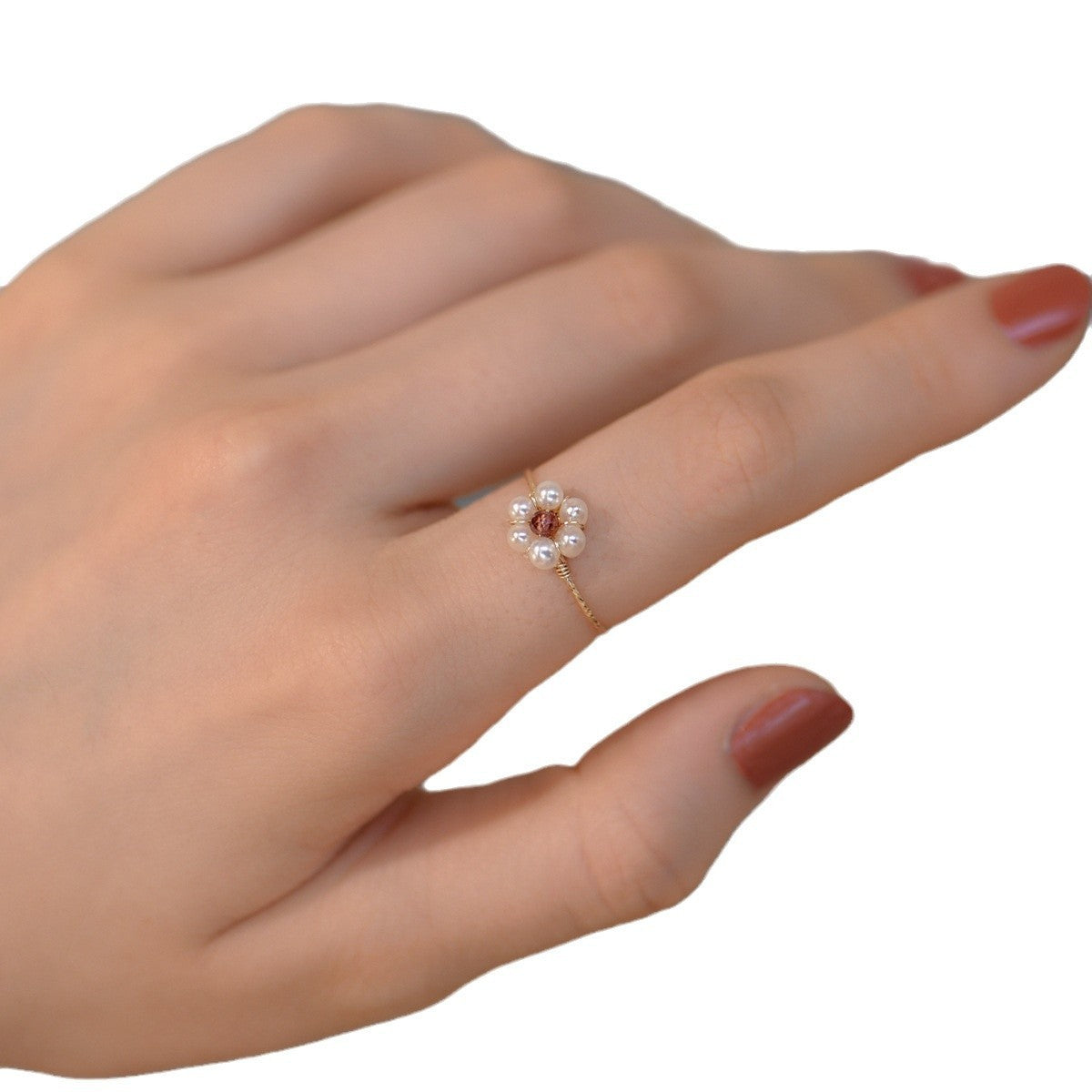 Fashion Personality Maiden Pearl Ring