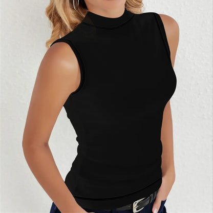 Sleeveless Solid Color Vest Fashion Casual Women's Top