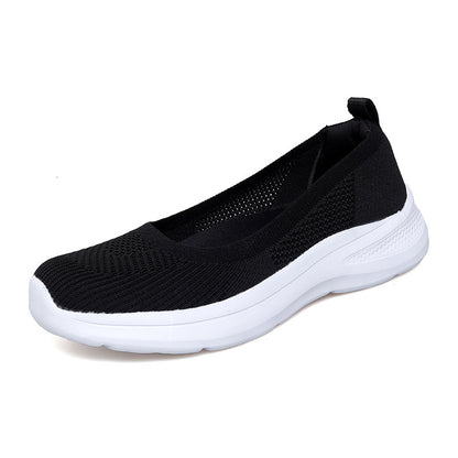 Women's Cloth Shoes Slip-on Middle-aged And Elderly Breathable Flat