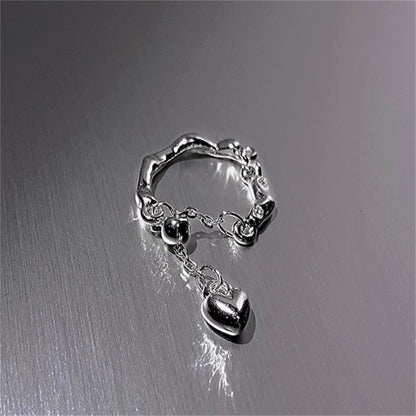 Love Stitching Chain Ring Female Niche Design