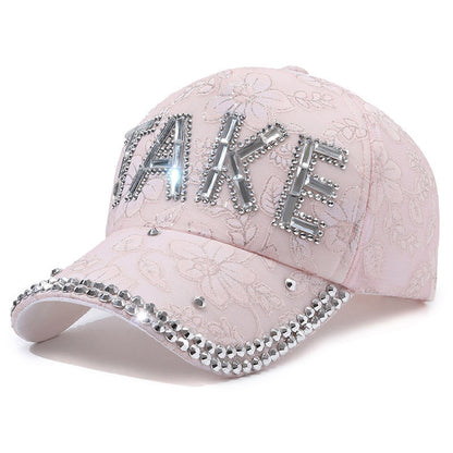 Rhinestone TAKE Women's Baseball Cap Summer Lightweight Breathable