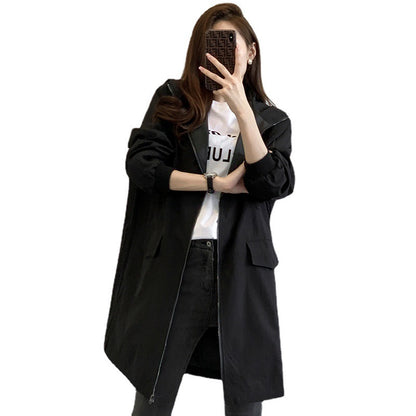 Loose Mid-length Hong Kong Style Coat