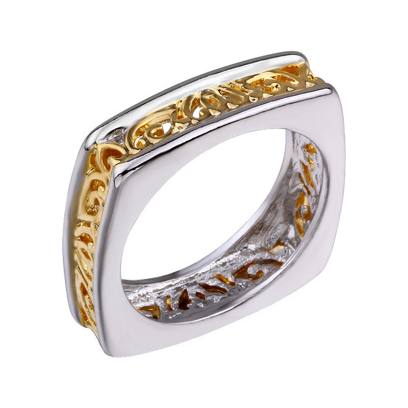 Two Color Gold Plated Ring